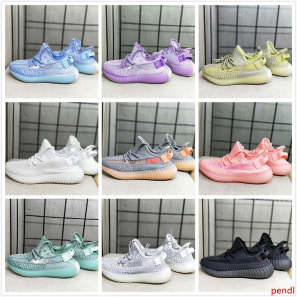 

kanye west infant v2 runners правда форма статический тройной черный клей hyperspace дети кроссовки дети малышей тренеры мальчик девочка тап
