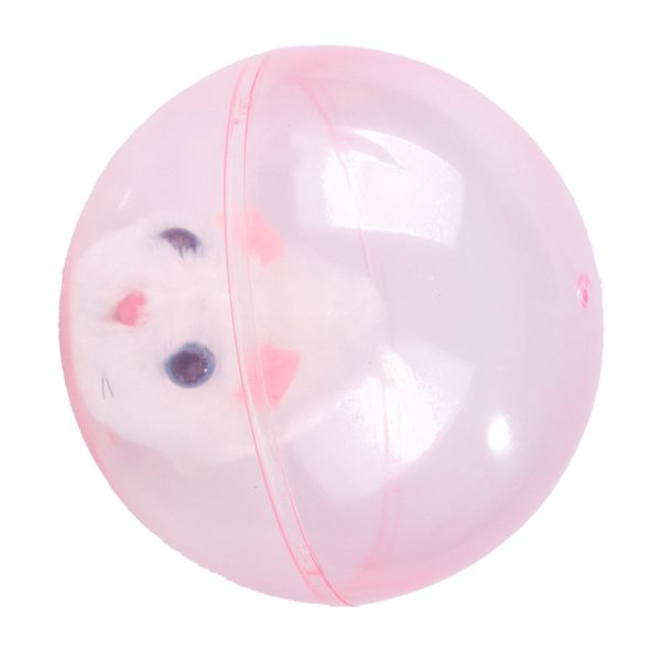 

pet rolling ball toy built-in plush toy dog cats automatic interactive rolling ball toys