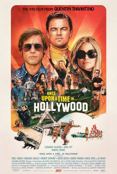 

2019 once upon a time in hollywood poster silk art new movie