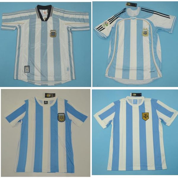 

топ 1978 1986 1998 2006 аргентина ретро майки винтаж классический марадона футбол джерси riquelme футбол рубашка месси майо де фут, Black;yellow