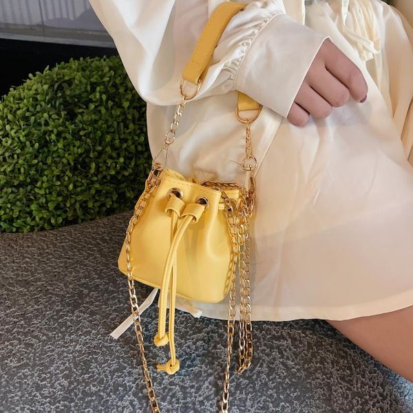 

fashion mini bucket shoulder bags for women 2020 summer chain crossbody bags female tote messenger bag ladies lipstick organizer