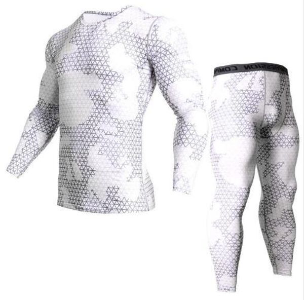 

new mens compression tracksuit sport shirt running sets fitness pants jogging leggings demix suits men workout gym shirt suit, Black;blue