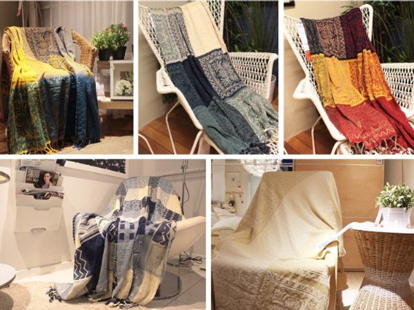

2019 latest 220x260cm, 5 styles, 2 sizes american european winter modern art fabric blanket sofa blanket plush leisure blanket liter