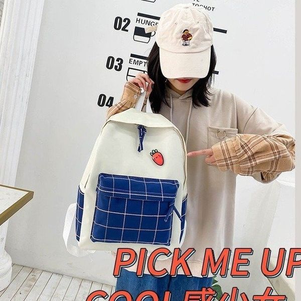 

рюкзак 2020 новый хит цвет студенческая холщовая сумка повседневная дорожная женская сумка весна и лето мода колледж ветер рюкзак