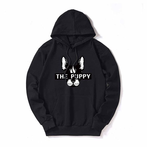 

mens designer hoodies luxury sweatshirt men womens hoodies streerwear fashion brand pullovers long-sleeved little puppy super quality, Black