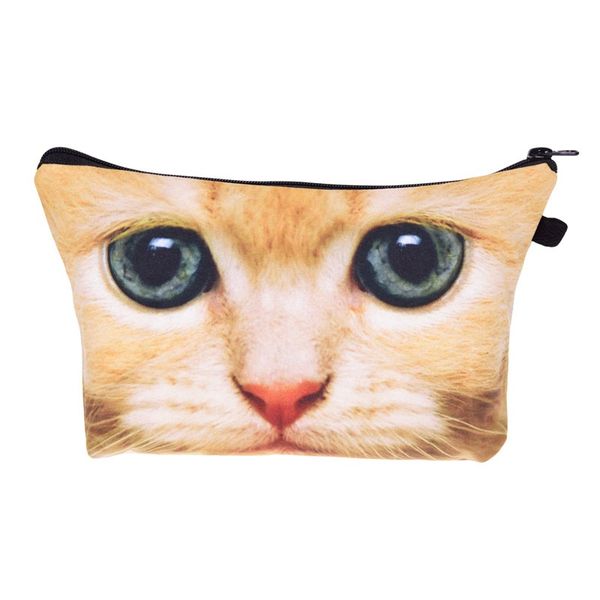 

kitty cosmetic bag fashion print women makeup bags cute bag headset candy cosmetic printing collection men 3d zipper new