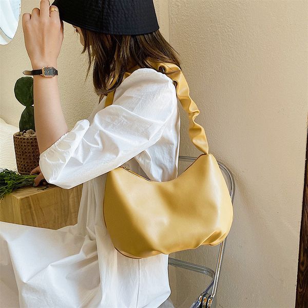 

2020 new shoulder bag women's casual fashion korean retro minimalist fold
