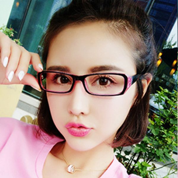 

all-match computer classic square frame goggles 21007 plain mirror men's glasses computer glasses and women's fashion frame mirror, Silver