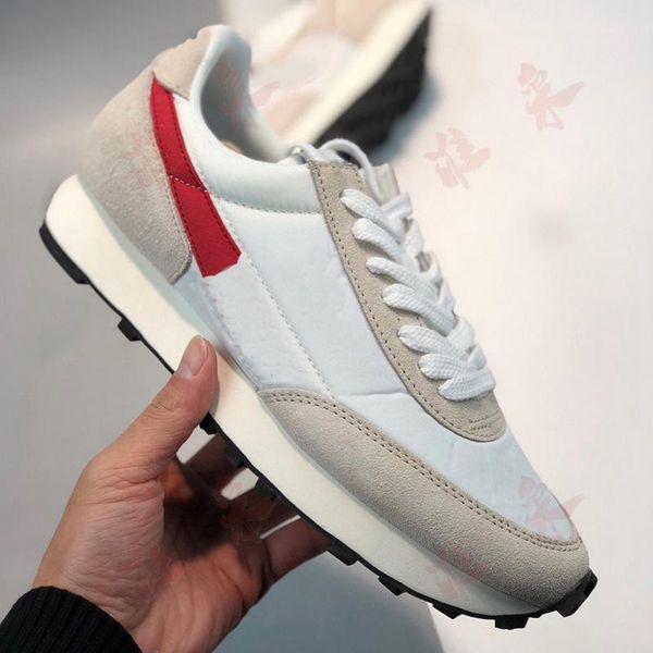 

2020 running trainer sneakers real standard synchronous new products suede cloth splicing retro leisure running shoes p79s1