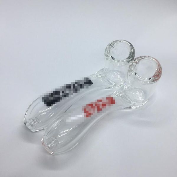 

Colorful Transparent Pyrex Glass Handpipe Tube Bong Portable Handmade Innovative Design Smoking Pipe Easy Clean High Quality Hot Cake DHL
