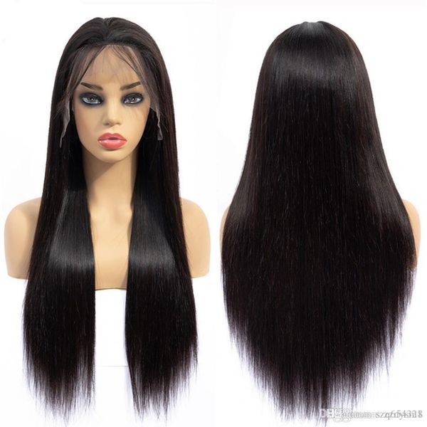 24inch Brazilian Straight Hair Lace Front Wigs Human Hair Wigs Pre
