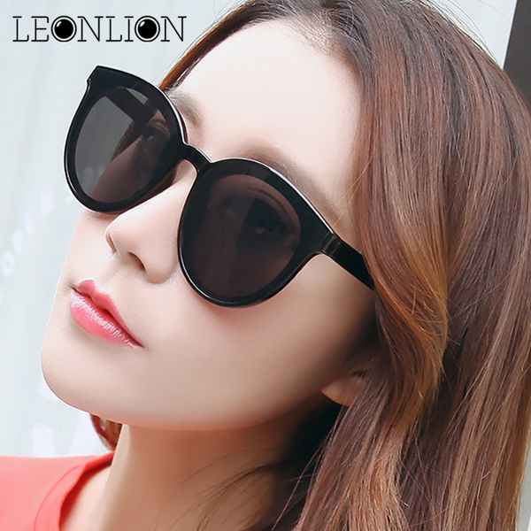 

leonlion 2018 vintage ocean lens sunglasses women brand big frame retro sun glasses uv400 feminino, White;black