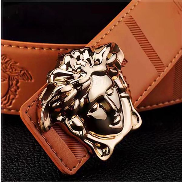 

Luxury new tyle medu a nake hair belt printing trap genuine leather ceinture belt for men women de igner printing jean belt g