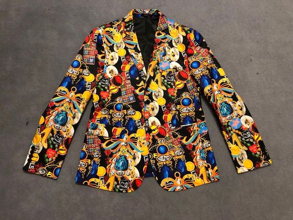 

2019 men's designer suits blazer medusa gemstone print luxury hoodie black men women tag new wedding windbreaker, White;black