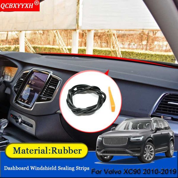 

car-styling rubber anti-noise soundproof dustproof car dashboard windshield sealing strips accessories for xc90 2010-2019