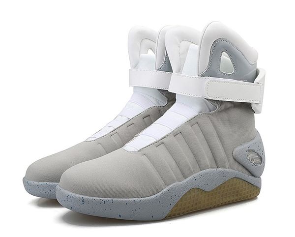 

2020 limited edition back to the future soldier shoes led luminous light up men shoes fashion led shoes, Black