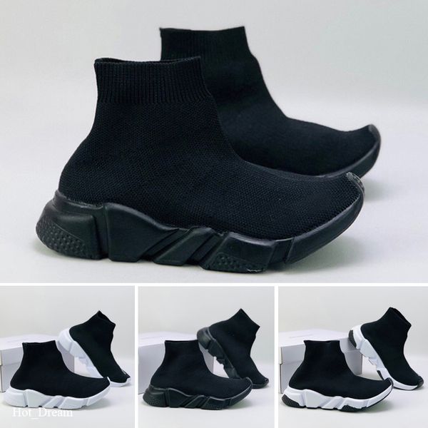 

balenciaga speed trainer дети кроссовки presto ii обувь дети спорт ортопедический молодежи дети тренеров для новорожденных девочек мальчиков, Black