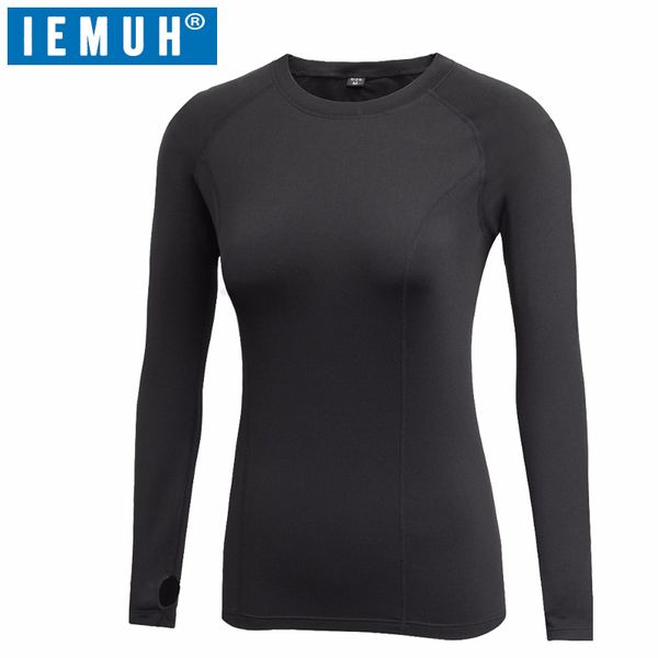 

iemuh brand spring winter women sportswear t-shirts women warm hiking t-shirts thermal breathable ski camping climbing, Gray;blue