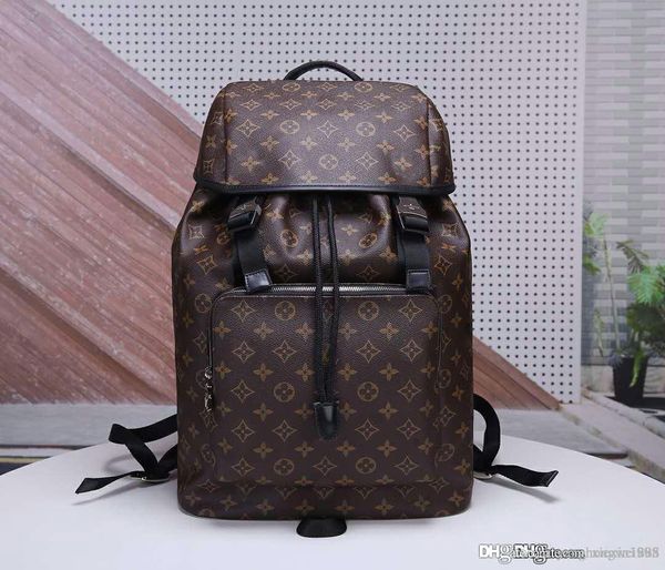 

Whole ale brand de igner backpack women houlder handbag men monogrram ruck ack genuine leather knap ack m43422