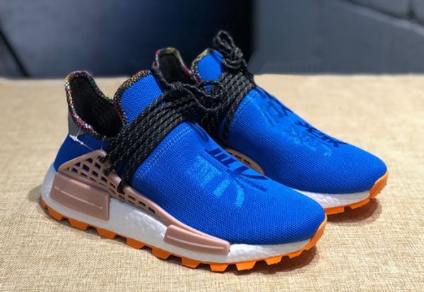 

2019 men women human made x pharrell williams hu man race running shoes hu inspiration pack shoes sneaker hu race heart mind shoes with box, White;red