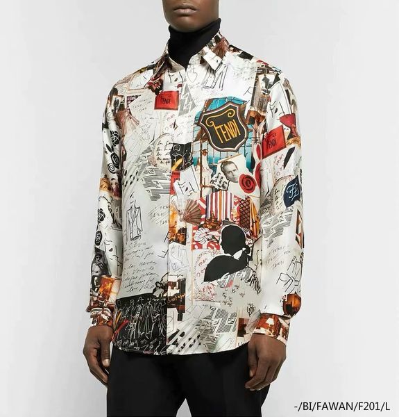 

мужские рубашки бренда дизайнер рубашки французский париж марка одежды 142 мужчин с длинным рукавом рубашки хип-хоп стиль высокого качества, White;black