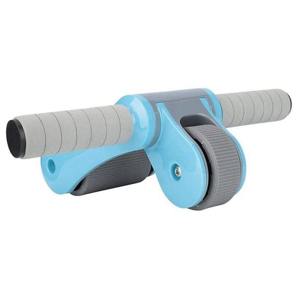 

2 wheels abinal exercise roller wheel ab wheel roller muscle exerciser fitness equipment with knee pad