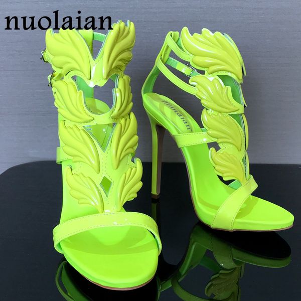 

brand shoes woman leaf flame high heels zapatos mujer womens platform pumps women sandals summer party wedding shoes peep toe, Black