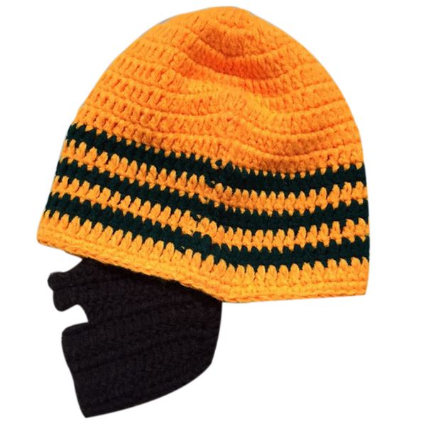 

newly fashion punk knit crochet beard hat beanie mustache warm winter face mask ski snow caps