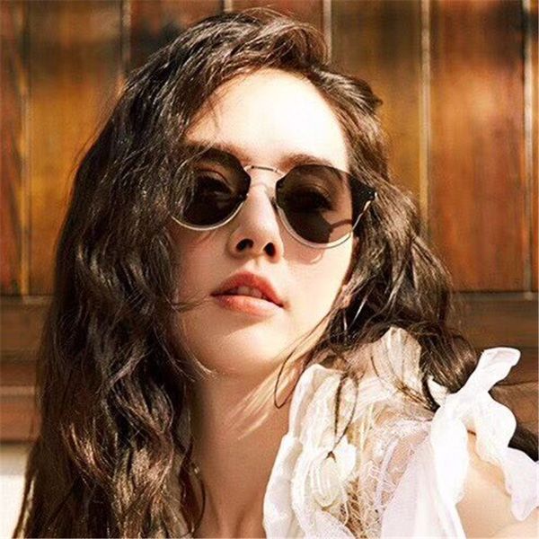 

2019 gradient fashion women rimless sunglasses for men vintage outdoor glasses cute black glasses sonnenbrille, White;black
