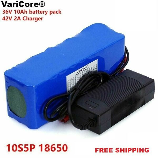 

new lithium battery motorcycle electric car bike 36v 10000mah 500w bms+ 2a charger
