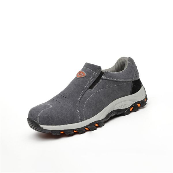 

steel toe work boots anti-smashing safty wilderness survival steel mid-plate ankle safety boots #jb515, Black
