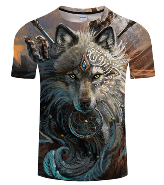 

новые wolf warrior по sunima art 3d футболки мужские футболки новый дизайн корабль падения топы тройники с коротким рукавом футболки camiset, White;black