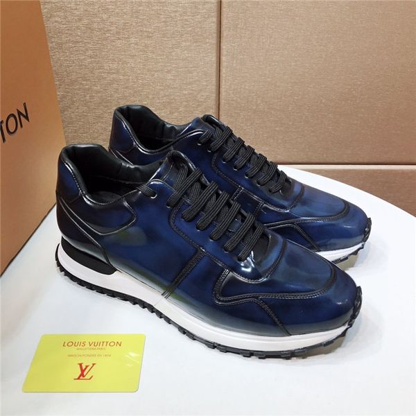 

fashion platform studded shoes cowhide casual sports men's shoes luxury design wild casual shoes sizes 39-45, Black