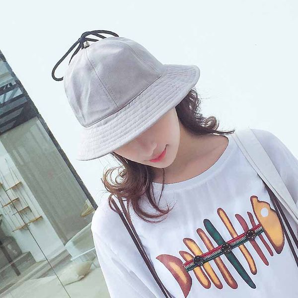 

spring and summer lady fisherman hat casual student basin cap outdoor cotton girl beach hat sun sale, Blue;gray