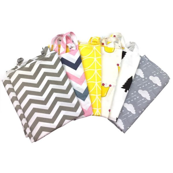 

cotton mother nursing pads covers mother breastfeeding cover baby outdoor apron shawl anti-emptied feeding cover scarf towel-15, White