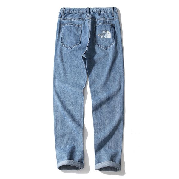 

face north classic tide brand jeans mens designer jeans high end fashion casual pants street hip hop jeans fashion trend harem pants selling, Blue