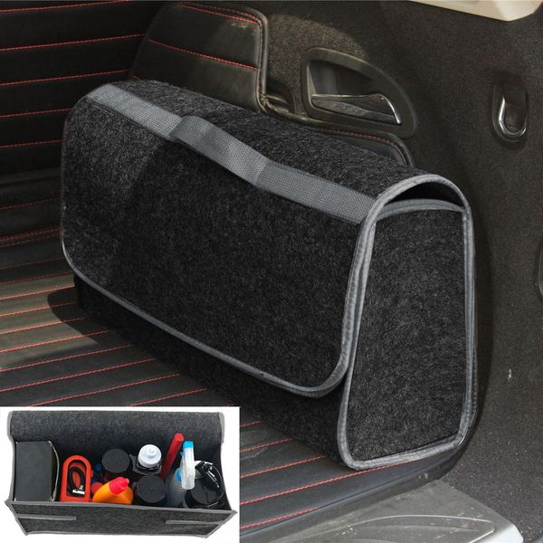 

portable foldable car felt cloth folding storage bag organizer case auto multi-use tools car collapse organizer bags #t2g
