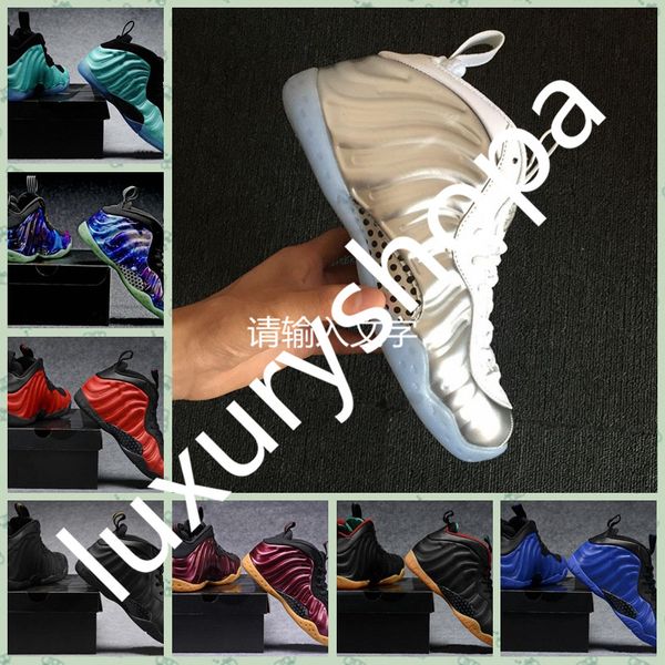 

nike air foamposite one новая мужская повседневная обувь бронзовое золото pro galaxry one 1s мода спортивная спортивная обувь кроссовки разм