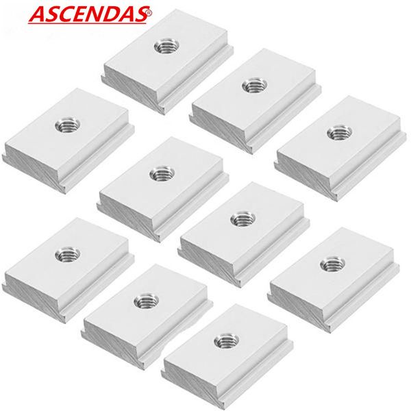 

10pcs m6/m8 t-track slider sliding nut aluminum alloy t slot nut for woodworking tool jigs screw slot fastener tp-0150