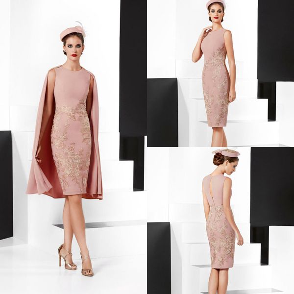 

chic mother of the bride dresses with wrap jewel neck satin appliqued wedding guest dress sleeveless plus size evening gowns mother wear, Black;red