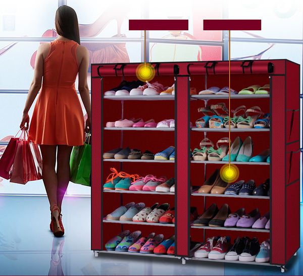Grosshandel 6 Schicht 12 Beweglicher Schuh Speicher Organisator
