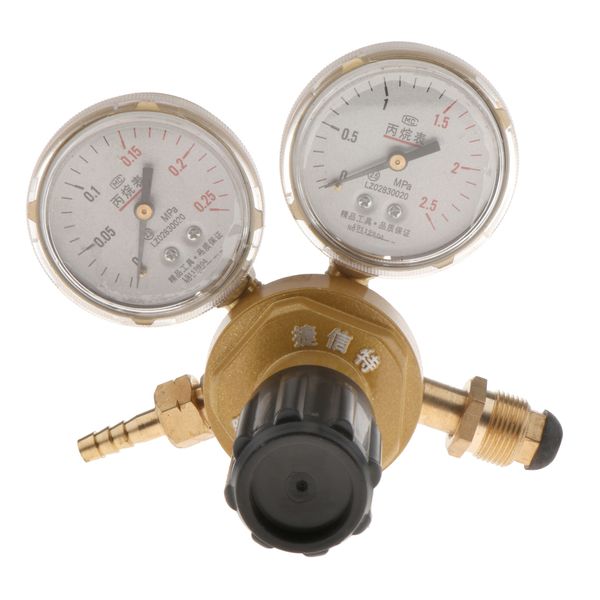 

brass valve twin propane gas gauge adapter