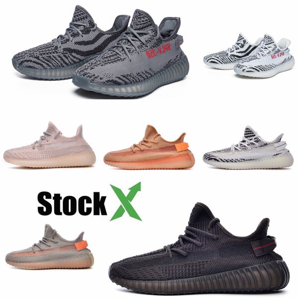 

cinder kanye west running shoes earth marsh desert sage cloud white static reflective sneakers s sports size 35-45 #qa159