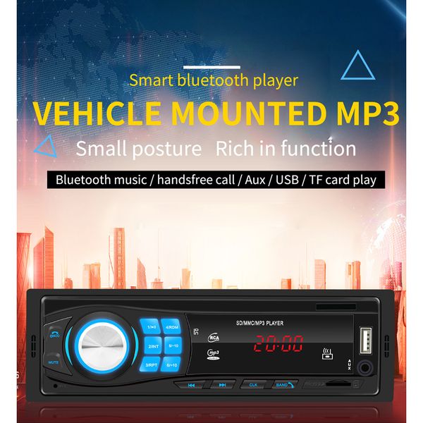 

1 din car stereo mp3 player single car stereo mp3 player in dash head unit bluetooth usb aux fm radio receiver for