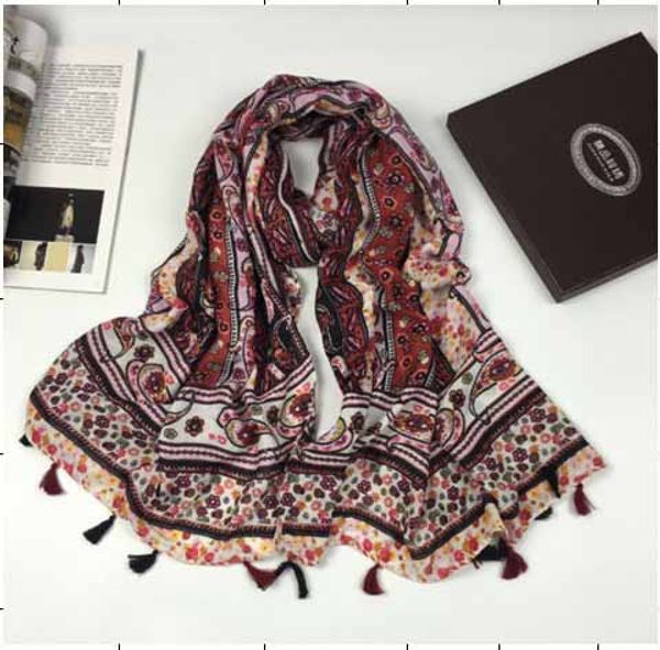 

new classic design two colors size 180cm *65cm wool material print bag long scarves pashmina scarf for women, Blue;gray