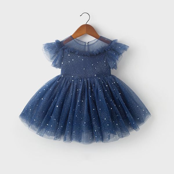 

2020 new summer wedding children's clothing canopy lovely beautiful dress, Black;white