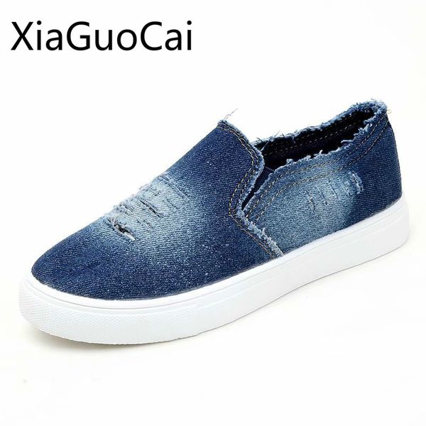 

shallow women canvas shoes large size round toe women flat casual shoes students casual women's denim flats, Black