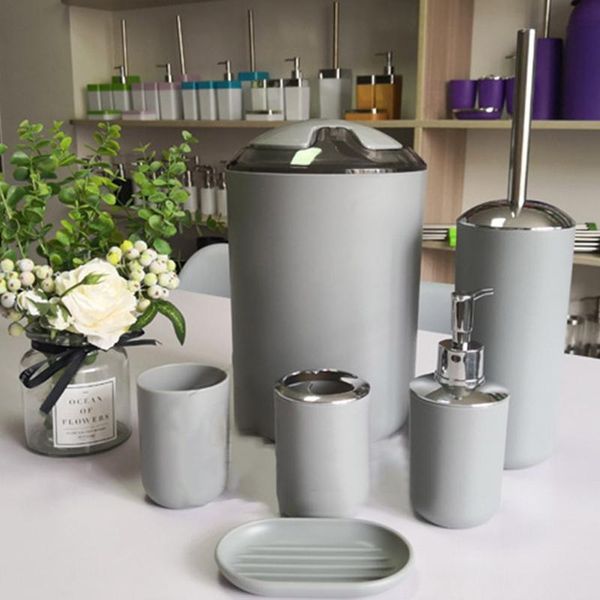 

bath accessory set 6 pcs european plastic bathroom accessories toiletries el supplies can csv