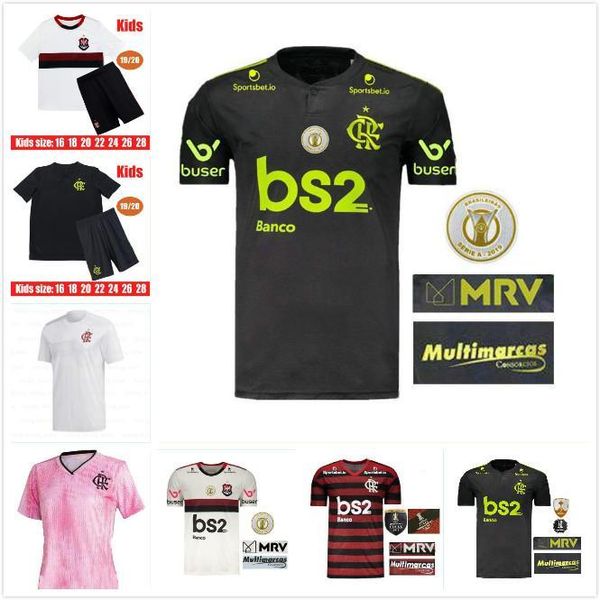 

19/20 top cr фламенго 2019 2020 футбол джерси 19 20 flamenco таиланд топ гавриил b. diego виниций jr camisola де futebol de arrascaeta, Black;yellow