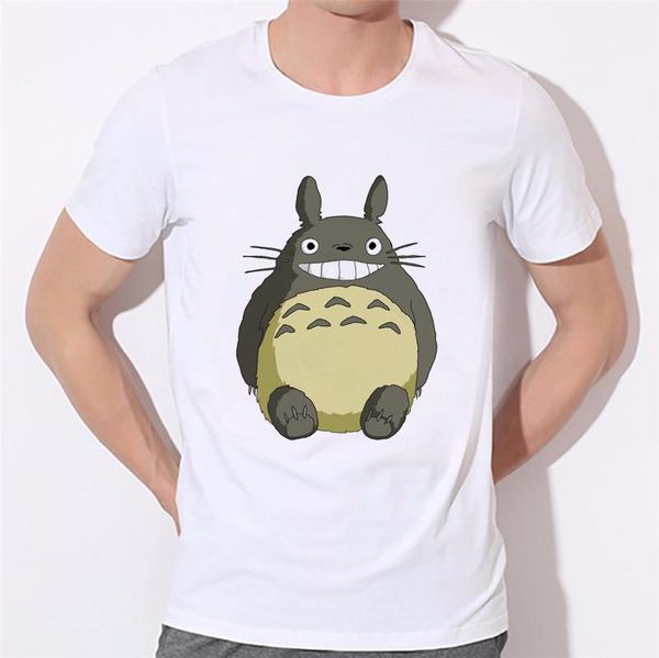 

totoro t shirt men short sleeve fashion street shirts brand good quality comfortable men summer white t-shirt 34n-1#, White;black